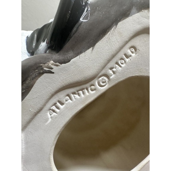 Vintage Atlantic Mold Ceramic Santa with Bell & Jingle Bells 1970s - Picture 6 of 6